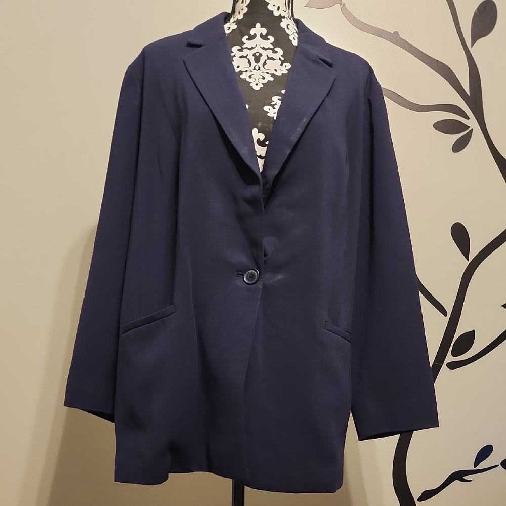 Talbots Classic Navy Blue Blazer Size 20